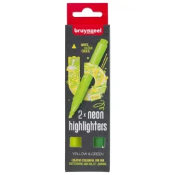Bruynz Highlighter Set 2pk - Yellow & Green - Little Painter Art | Exploring the Endless Possibilities of Art| Pigment