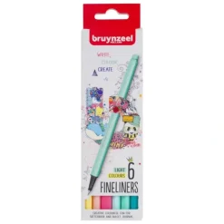 Bruynzeel Fineliner Set 6pk - Light - Little Painter Art | Exploring the Endless Possibilities of Art| Shop All