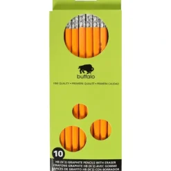 Buffalo HB Pencils with Eraser 10pk - Little Painter Art | Exploring the Endless Possibilities of Art| Shop All