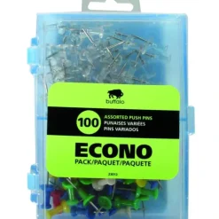Buffalo Push Pins 100pk Assorted - Little Painter Art | Exploring the Endless Possibilities of Art| Shop All