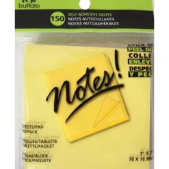 Buffalo Sticky Notes, 150 Sheets 3pk Yellow - Little Painter Art | Exploring the Endless Possibilities of Art| Shop All