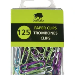 Buffalo Vinyl-Covered Paperclips 125pk - Little Painter Art | Exploring the Endless Possibilities of Art| Shop All