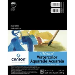 Canson Artist Series Montval Watercolour Pad 9x12" - Little Painter Art | Exploring the Endless Possibilities of Art| Brush