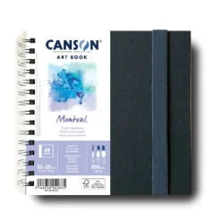 Canson Book 300gsm Pro Montval 20x20cm Wire Bound - Little Painter Art | Exploring the Endless Possibilities of Art| Brush