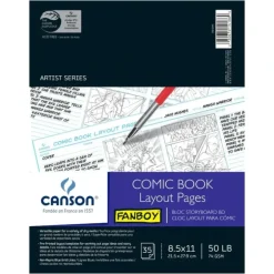Canson Fanboy Comic Book Layout Pad 8.5"x11" - Little Painter Art | Exploring the Endless Possibilities of Art| Shop All