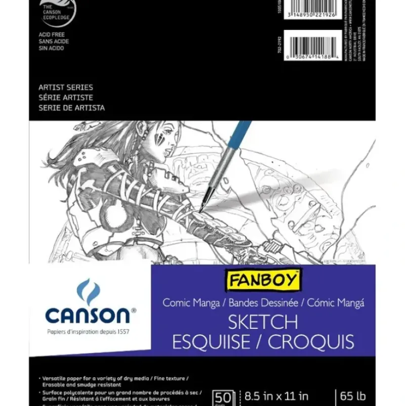 Canson Fanboy Comic Sketch Pad 50sht 8.5x11" - Little Painter Art | Exploring the Endless Possibilities of Art| Hot