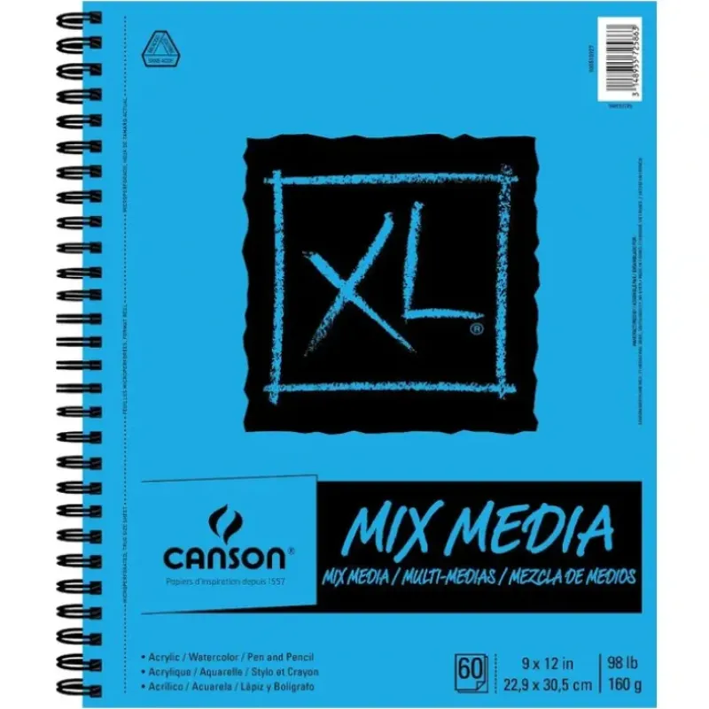 Canson XL Mixed Media Sketchbook 9"x12" - Little Painter Art | Exploring the Endless Possibilities of Art| Hot