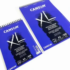 Canson XL Mixed Media Textured Spiral Pad 300gsm - Little Painter Art | Exploring the Endless Possibilities of Art| Pigment