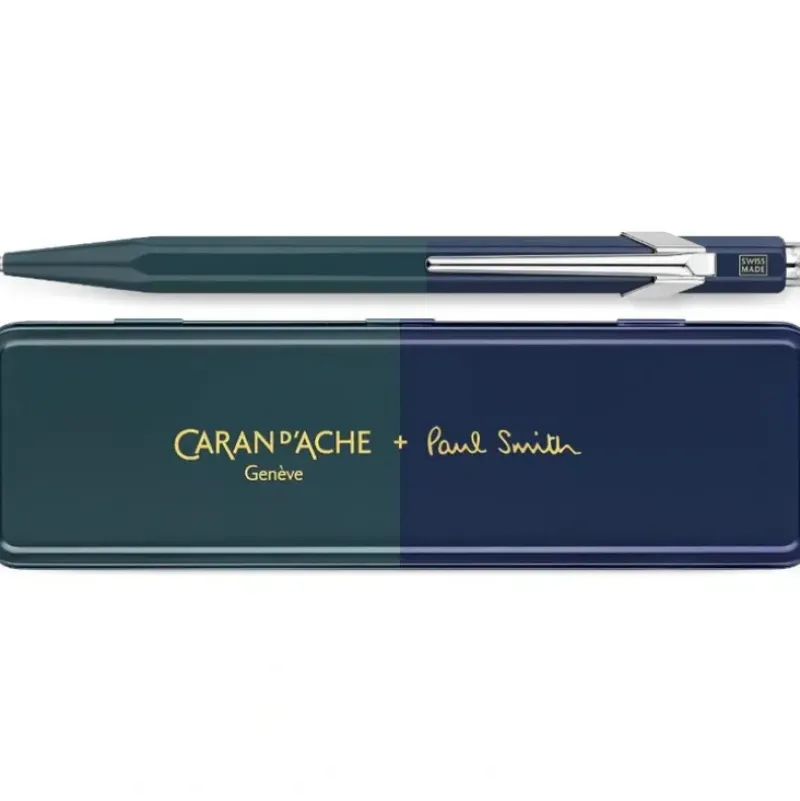 Caran d'Ache 849 Ballpoint Pen - Paul Smith Racing Green & Navy Blue - Little Painter Art | Exploring the Endless Possibilities of Art| Hot