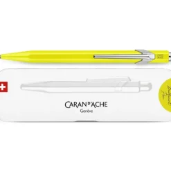 Caran d'Ache 849 Ballpoint Pen - PopLine Fluorescent Yellow - Little Painter Art | Exploring the Endless Possibilities of Art| Shop All