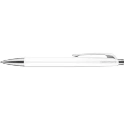 Caran d'Ache 888 Infinite Ballpoint Pen, White w/ Blue Ink - Little Painter Art | Exploring the Endless Possibilities of Art| Shop All