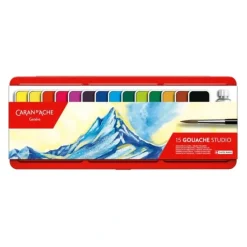 Caran d'Ache Gouache Studio Set 15pk - Little Painter Art | Exploring the Endless Possibilities of Art| Pigment