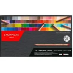 Caran d'Ache LUMINANCE 6901 - Box of 100 + 2 Blenders - Little Painter Art | Exploring the Endless Possibilities of Art| Shop All