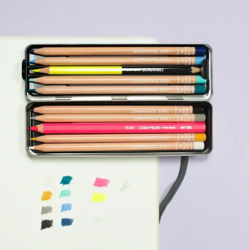 Caran d'Ache Luminance 6901 set 76 - Little Painter Art | Exploring the Endless Possibilities of Art| Pigment