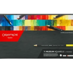 Caran d'Ache Museum Aquarelle Pencils - Set of 76 - Little Painter Art | Exploring the Endless Possibilities of Art| Pigment