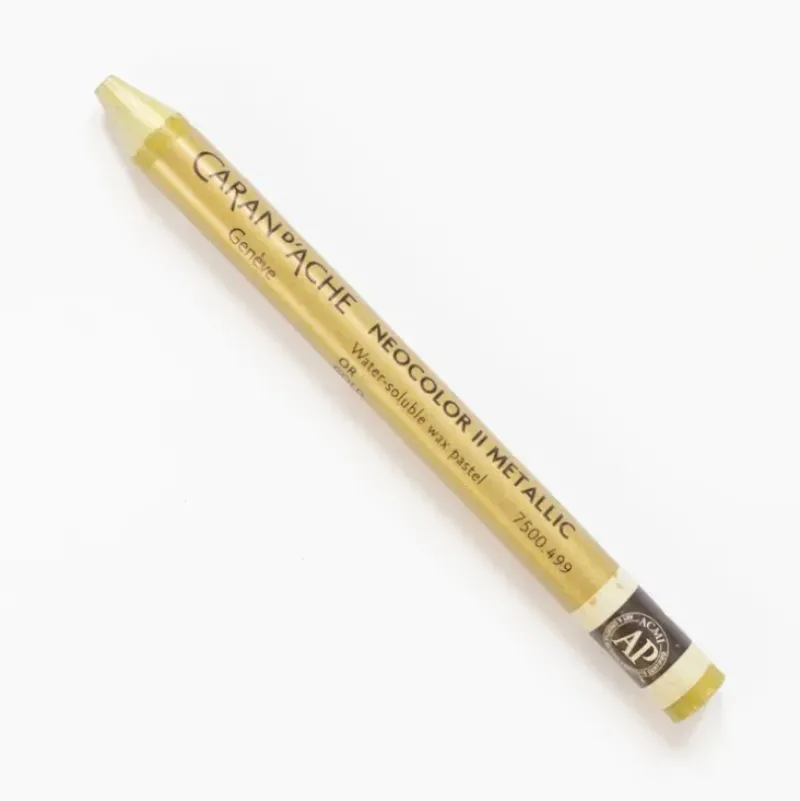 Caran d'Ache Neocolor II 499 Metallic Gold - Little Painter Art | Exploring the Endless Possibilities of Art| Shop All