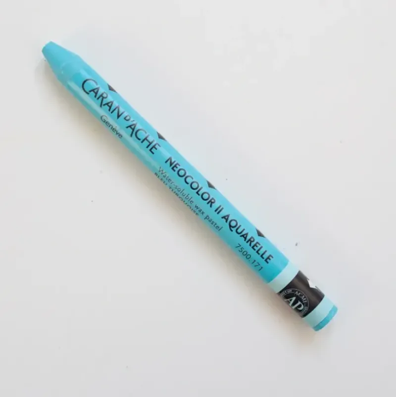 Caran d'Ache Neocolor II 171 Turquoise Blue - Little Painter Art | Exploring the Endless Possibilities of Art| Shop All