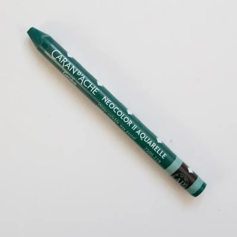 Caran d'Ache Neocolor II 229 Dark Green - Little Painter Art | Exploring the Endless Possibilities of Art| Shop All