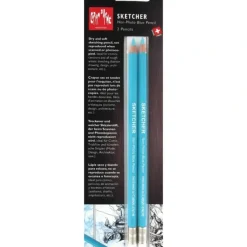 Caran d'Ache Sketcher Non-Photo Blue Pencil 2pk - Little Painter Art | Exploring the Endless Possibilities of Art| Shop All