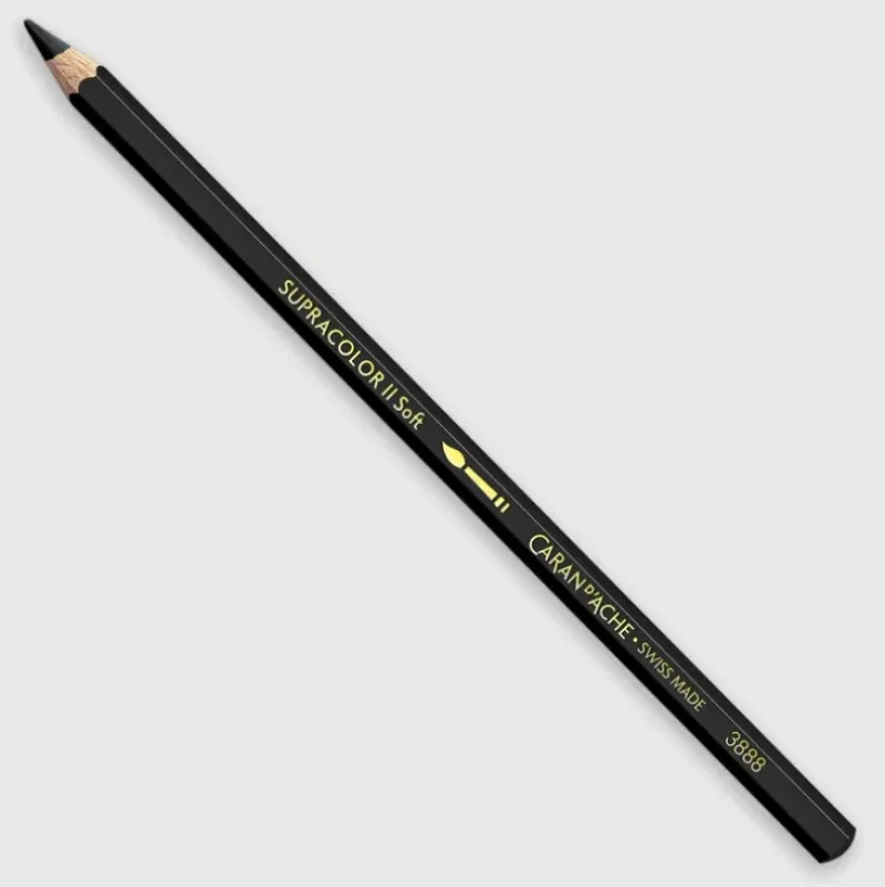 Caran d'Ache Supracolor 009 Black - Little Painter Art | Exploring the Endless Possibilities of Art| Shop All