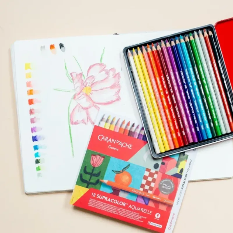 Caran d'Ache Supracolor set 18 Special edition - Little Painter Art | Exploring the Endless Possibilities of Art| Shop All