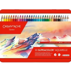 Caran d'Ache Supracolor Soft Aquarelle Pencils - Set of 30 - Little Painter Art | Exploring the Endless Possibilities of Art| Pigment
