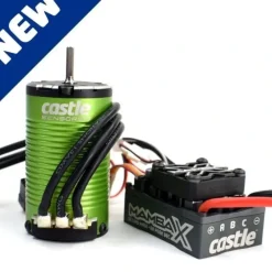 Castle Mamba X Sensored 25.2V WP ESC, 1412-3200KV SCT Combo 3mm - Little Painter Art | Exploring the Endless Possibilities of Art| Shop All