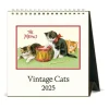 Cavallini 2025 Desk Calendar - Vintage Cats - Little Painter Art | Exploring the Endless Possibilities of Art| Shop All