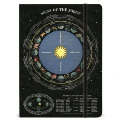 Cavallini Large Notebook with Elastic Closure - Zodiac - Little Painter Art | Exploring the Endless Possibilities of Art| Hot