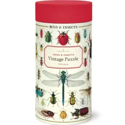 Cavallini 1000pc Vinatge Puzzle - Bugs & Insects - Little Painter Art | Exploring the Endless Possibilities of Art| Hot