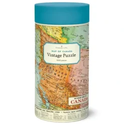 Cavallini 1000pc Vintage Puzzle - Map of Canada - Little Painter Art | Exploring the Endless Possibilities of Art| Shop All