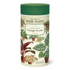 Cavallini 1000pc Vintage Puzzle - Houseplants - Little Painter Art | Exploring the Endless Possibilities of Art| Shop All