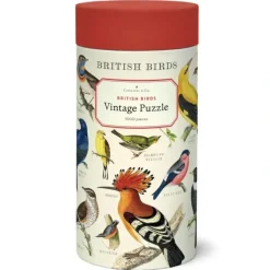 Cavallini 1000pc Vintage Puzzle - British Birds - Little Painter Art | Exploring the Endless Possibilities of Art| Shop All