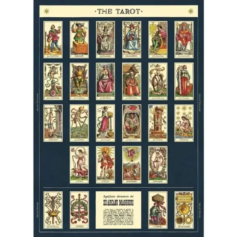 Cavallini Vintage Art Poster - Tarot - Little Painter Art | Exploring the Endless Possibilities of Art| Shop All