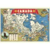 Cavallini Vintage Art Poster - Map of Canada - Little Painter Art | Exploring the Endless Possibilities of Art| Shop All
