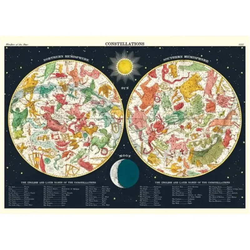 Cavallini Vintage Art Poster - Constellations 2 - Little Painter Art | Exploring the Endless Possibilities of Art| Shop All