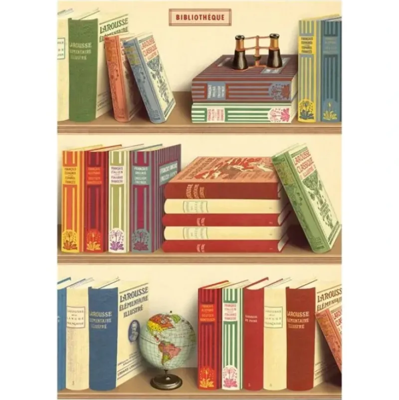 Cavallini Vintage Art Poster - Library Books - Little Painter Art | Exploring the Endless Possibilities of Art| Shop All
