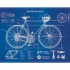 Cavallini Vintage Art Poster - Bicycle Blueprint - Little Painter Art | Exploring the Endless Possibilities of Art| Shop All