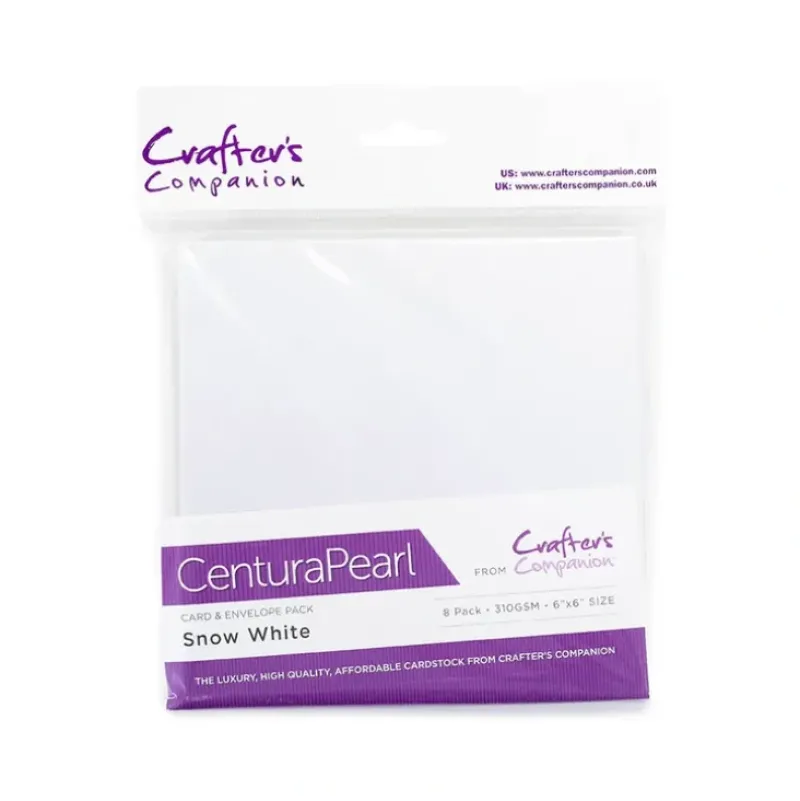 Centura Pearl Card & Envelope 8PK - 6x6 - Snow White - Little Painter Art | Exploring the Endless Possibilities of Art| Canvas