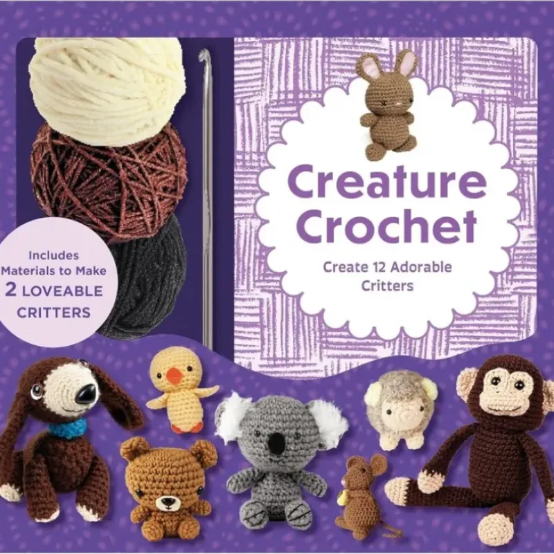 Chartwell Books Creature Crochet Kit - Little Painter Art | Exploring the Endless Possibilities of Art| Hot