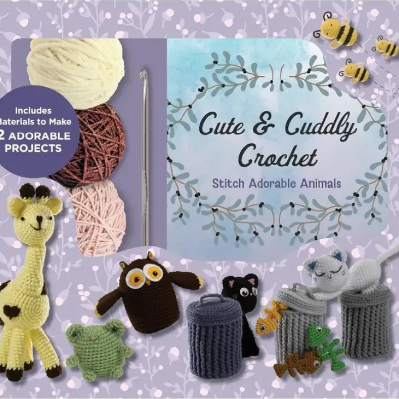 Chartwell Books Cute & Cuddly Crochet Kit - Little Painter Art | Exploring the Endless Possibilities of Art| Hot