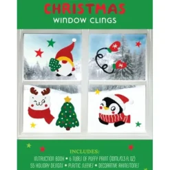 Chartwell Books Make Your Own Christmas Window Clings Kit - Little Painter Art | Exploring the Endless Possibilities of Art| Hot