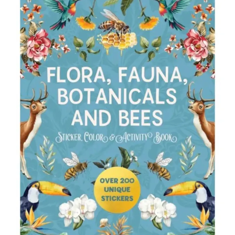 Chartwell Books Sticker Book - Flora, Fauna, Botanicals, & Bees - Little Painter Art | Exploring the Endless Possibilities of Art| Hot