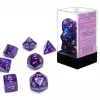Chessex Borealis 7pc Polyhedral Dice Set - Royal Purple & Gold Luminary - Little Painter Art | Exploring the Endless Possibilities of Art| Hot