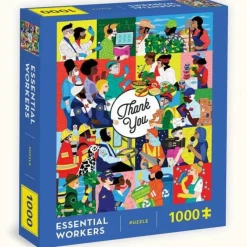 Chronicle Books 1000pc Puzzle - Essential Workers - Little Painter Art | Exploring the Endless Possibilities of Art| Shop All