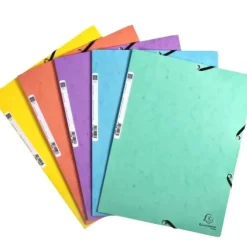 Clairefontaine Exacompta A4 Folder w/ Elastic Closure, Aquarel Colours 5pk - Little Painter Art | Exploring the Endless Possibilities of Art| Shop All