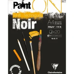 Clairefontaine Paint On Multi-Techniques Black Pads - Little Painter Art | Exploring the Endless Possibilities of Art| Shop All