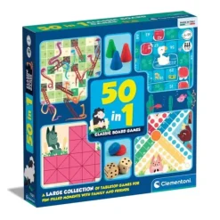 Clementoni 50-in-1 Classic Board Games - Little Painter Art | Exploring the Endless Possibilities of Art| Hot