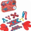 Clixo Magnetic Toy - 30pc Crew Pack, Flamingo/Turquoise - Little Painter Art | Exploring the Endless Possibilities of Art| Hot