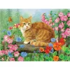 Cobble Hill 275pc Easy Handling Puzzle - Perfect Perch Cat - Little Painter Art | Exploring the Endless Possibilities of Art| Shop All
